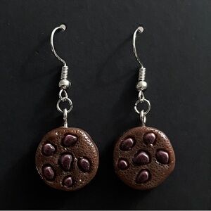 Chocolate Chip Cookie Earrings
